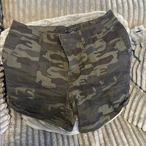 Social Standards Camouflage Design Shorts